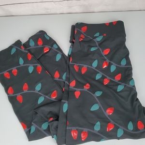 Zoe +liv Christmas leggins size Medium